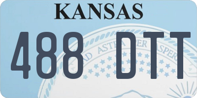 KS license plate 488DTT