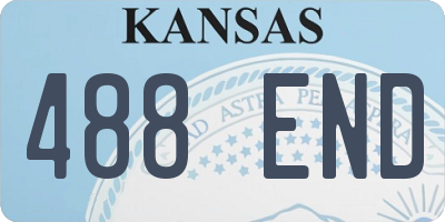 KS license plate 488END