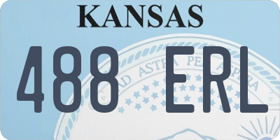 KS license plate 488ERL