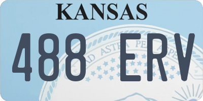 KS license plate 488ERV