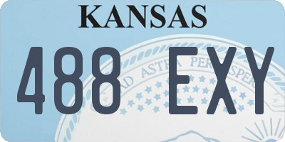 KS license plate 488EXY