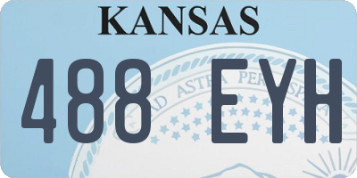 KS license plate 488EYH