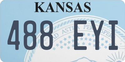 KS license plate 488EYI