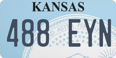 KS license plate 488EYN