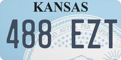 KS license plate 488EZT
