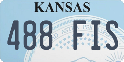 KS license plate 488FIS