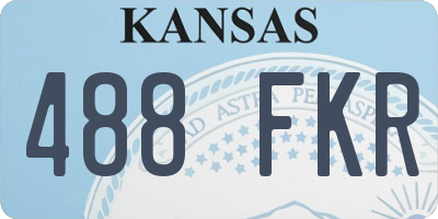 KS license plate 488FKR