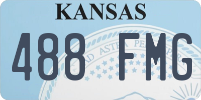 KS license plate 488FMG