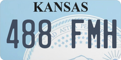 KS license plate 488FMH