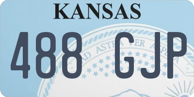 KS license plate 488GJP