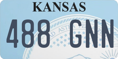 KS license plate 488GNN