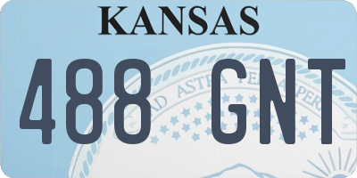 KS license plate 488GNT