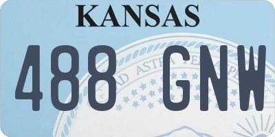 KS license plate 488GNW