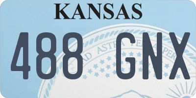 KS license plate 488GNX