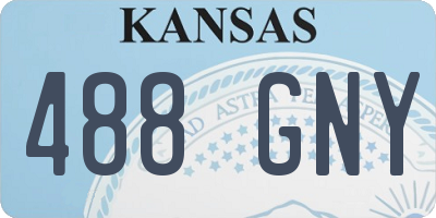 KS license plate 488GNY