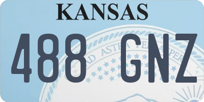 KS license plate 488GNZ