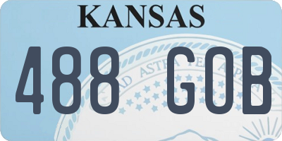 KS license plate 488GOB