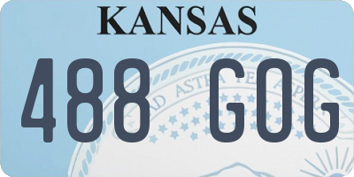 KS license plate 488GOG