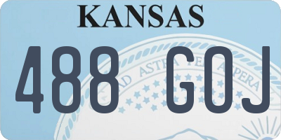 KS license plate 488GOJ