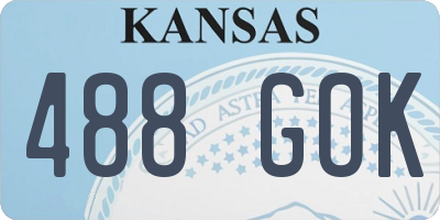 KS license plate 488GOK