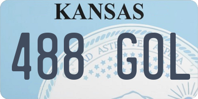 KS license plate 488GOL