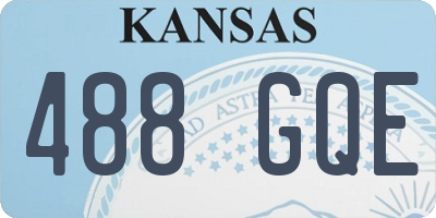 KS license plate 488GQE