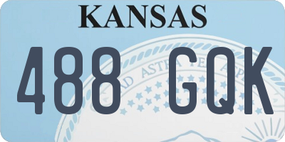 KS license plate 488GQK