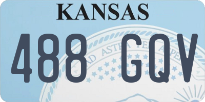 KS license plate 488GQV