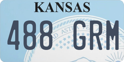 KS license plate 488GRM