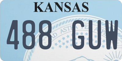 KS license plate 488GUW