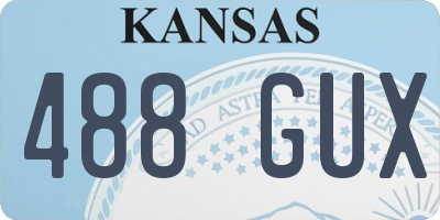 KS license plate 488GUX