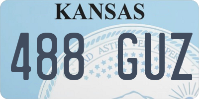 KS license plate 488GUZ