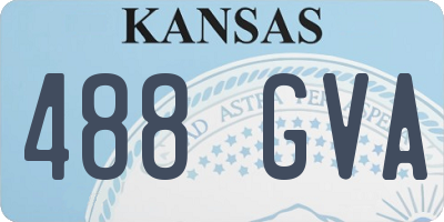 KS license plate 488GVA
