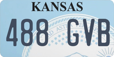 KS license plate 488GVB