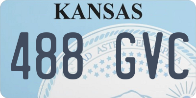 KS license plate 488GVC