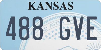 KS license plate 488GVE