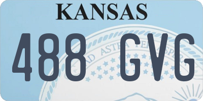 KS license plate 488GVG