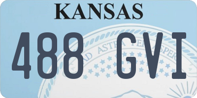 KS license plate 488GVI