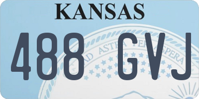 KS license plate 488GVJ
