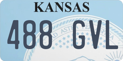 KS license plate 488GVL