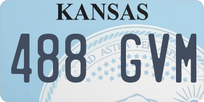 KS license plate 488GVM