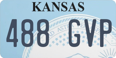 KS license plate 488GVP