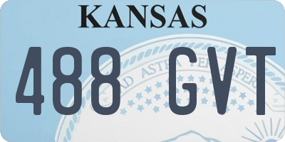 KS license plate 488GVT