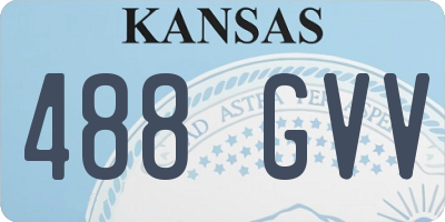 KS license plate 488GVV