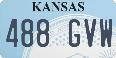 KS license plate 488GVW
