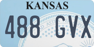 KS license plate 488GVX