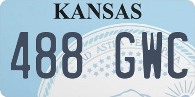 KS license plate 488GWC