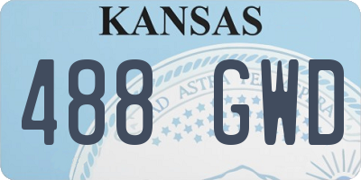 KS license plate 488GWD