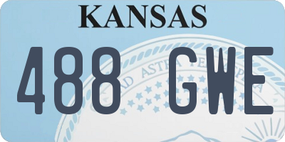 KS license plate 488GWE