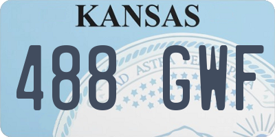 KS license plate 488GWF